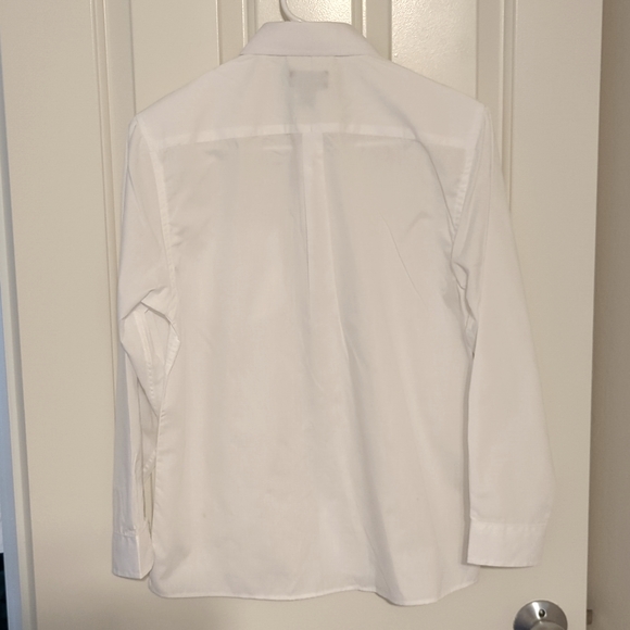 Boys NEW White formal button down shirt 100% - Picture 2 of 3